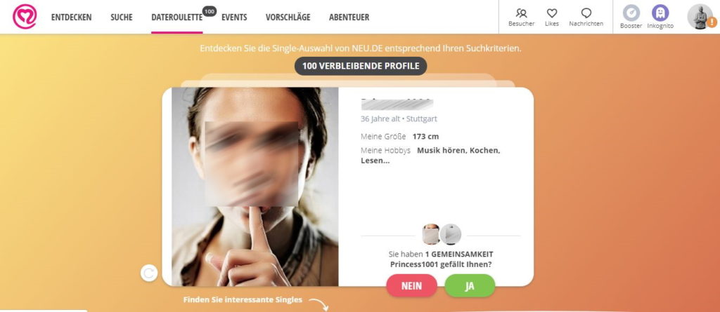 neu.de daterroulette