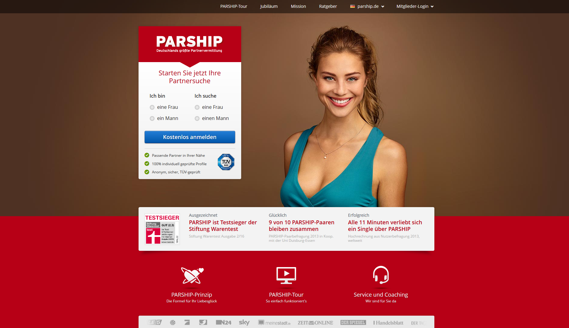 Parship dating site