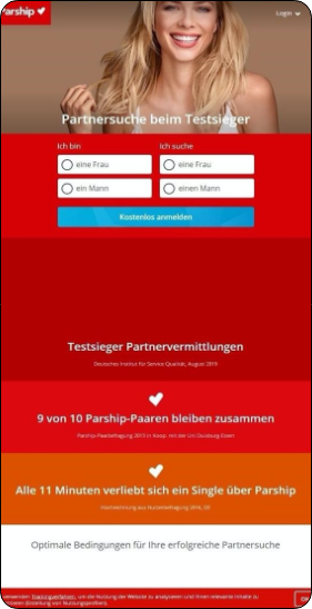 Parship.de mobile