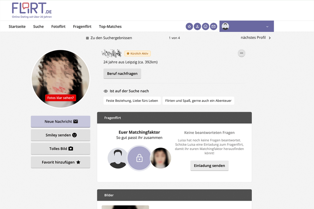 Flirt.de - Profil