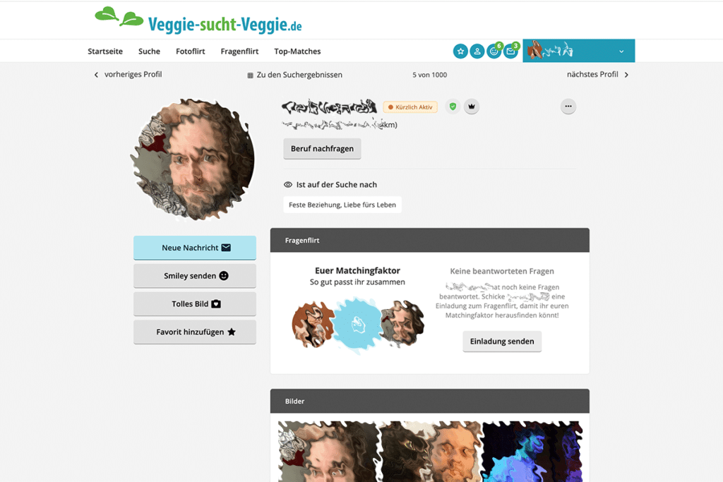 Veggie-sucht-Veggie Profil