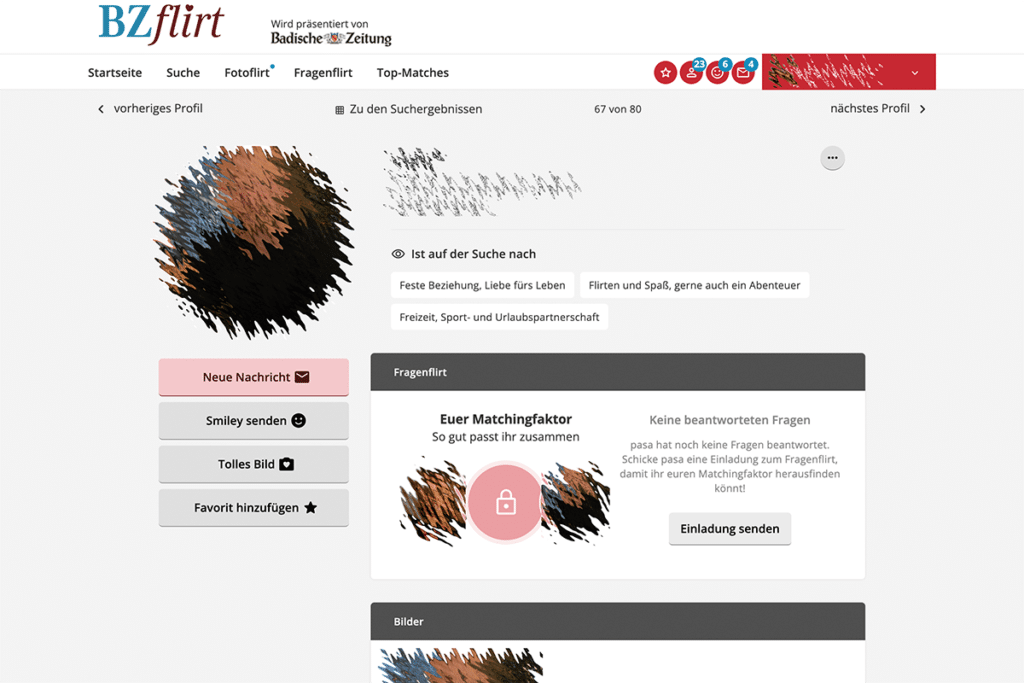 bzflirt Profil